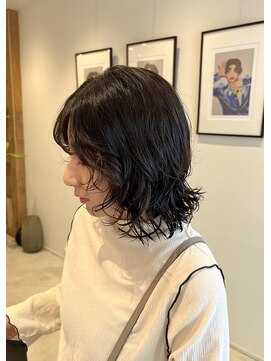 スタイリング苦手な方におすすめゆるめボブパーマ