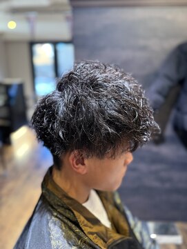 エクファフォーメン(EX-FA FOR MEN) サーフカール/スパイキーショート/ブルーブラック/瀬田