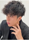 men's/メンズ/フェザーパーマ/黒染め/韓国