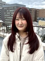 ルルズ(LULUS) レイヤーカット/ワインレッドカラー