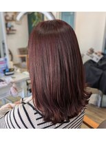 ヘアアトリエ ナイン(hair atelier nine) ヘッドスパ/チェリーレッド/ハイレイヤーウルフ/髪質改善/福島市