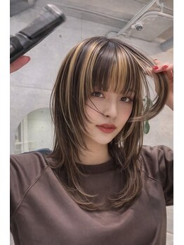 ヘアーズ ラスタ(Hair's RASTA)の写真/憧れのデザインカラーを叶える！ダブルカラー・インナーカラー・ハイライト・バレイヤージュで理想の髪色へ