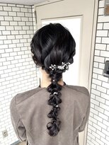 フェリーチェ 六本木店(Felice)&nbsp;編みおろし パールピン 参列ヘア お呼ばれヘア イベントヘア