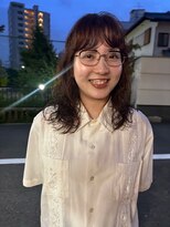 ハマモト ヤマ オオサカ(ハマモト Yama Osaka)&nbsp;ロングパーマ　オレンジ