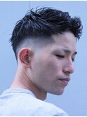 ワイルドバングアップフェードカットスタイル