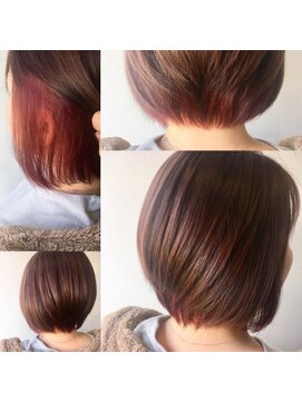 ディーリンク 南橋本店(HAIR MAKE DLINK) ピンクブラウン×ピンクインナー