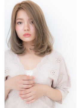 カバーヘア ブリス 川口(COVER HAIR bliss) 外国人風無造作毛先パーマの小顔セミディZ川口10代20代30代