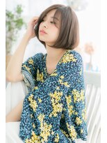 ミック 日暮里店(miq) 前下がりフォルム…好感ナチュラルボブb