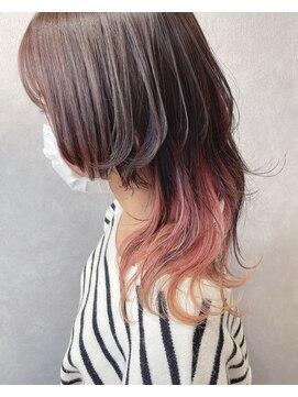 リアイス(Re:ICE) ピンクインナーカラーマッシュウルフ