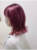 発色◎カシスピンクカラー