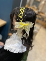 ヘアサロンアンドヘアメイクディー(hair salon hair make D)&nbsp;仙台Ｄ　編み込みリボンヘアアレンジ