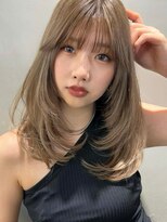 サイン 渋谷(SIGN)&nbsp;レイヤーカットイヤリングカラーインナーカラーケアブリーチ