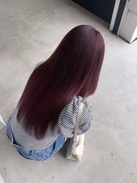 ナンバー(number+) 20代30代ロングカシスピンクピンクブラウン