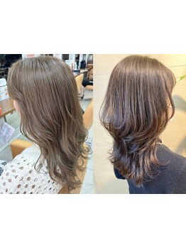 【デザインカラーも可能★】完全無添加トリートメントで、髪へのダメージを最小限に抑えられる♪