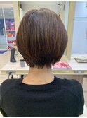 30代40代50代ショートボブ前髪なしハンサムショートカット小顔