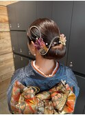 着物ヘアセット/ヘアアレンジ/シニヨン