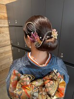 ベイショア(Bay Shore NY)&nbsp;着物ヘアセット/ヘアアレンジ/シニヨン