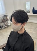 ブルーブラックハンサムショート暗髪