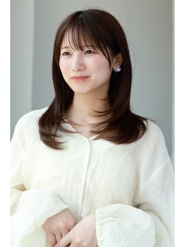 ソイクフ 高田馬場店(SOY-KUFU) レディース20代30代40代◎卵型似合わせカットチェリーブラウン