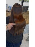 美髪シアーカラー髪質改善レイヤーカット切りっぱなしボブ