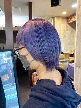 カルフール オハナ せんげん台西口店(Carrefour OHANA) ケアブリーチ/ブルーヴァイオレット/髪質改善/韓国風カラー