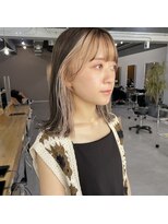 レブ 三条河原町(Reb,)&nbsp;インナーカラーミルクティーベージュ