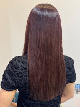 R ヘアーアンドメイク 立野店 ビラロドアカラーレッドブラウン