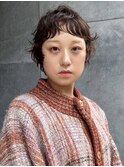 25AW 柔らかブラウン　ショートパーマ