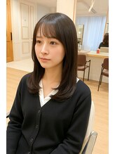 ネオリーブ チロル 横浜西口店(Neolive CiroL.)&nbsp;ミディアムローレイヤー/黒髪/小顔ヘア/ミディアムヘア【横浜】k