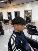 ツイストスパイラル　縦落ちパーマ　縦落ちツイスト　ピンパーマ