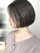 キルト(kilto.) 大人可愛い前下がりボブ/艶髪ミニボブ/まろやかベージュ/富山