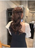 ハーフアップ/ヘアセット/ヘアアレンジ/お呼ばれヘア