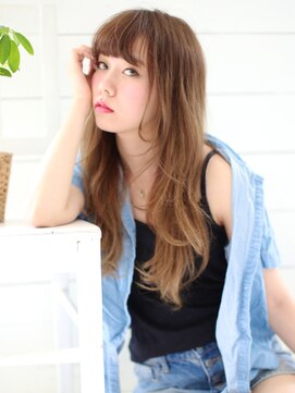 ノラ ヘアーサロン(NORA HAIR SALON) NORA【ERI】外国人グレージュアッシュ小顔くせ毛風カール