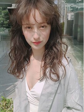 プレスドットサロン 表参道 青山(Press. Salon) マニッシュベビーウルフリラクシーミディ[表参道/青山/超音波］