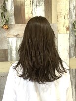 ファヴォリヘアー(favori hair)&nbsp;セミロングstyle/オリーブグレージュ