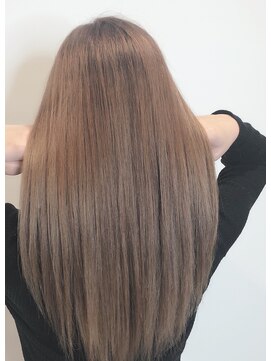 ナンバー(number+) 20代30代大人可愛い艶感ミルクティーベージュケアブリーチ