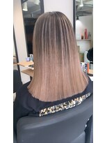 ラフ 難波店(LAFF)&nbsp;#黒髪#ボブルフ#ネビージュ#小顔#ワンレン