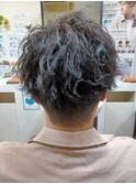 波巻きパーマ