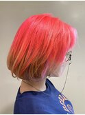 20代大人かわいいヘア　グラデーションカラーピンク　[草加駅]