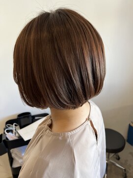 レポヘアー(Repos hair) 20代30代ミニボブココアブラウン小顔美肌ストレート