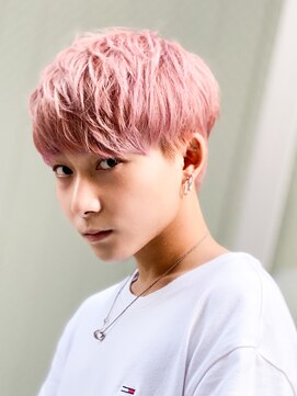 エルマーク 梅田(L-MARK) シースルーマッシュブリーチダブルカラーフェイスフレーミング