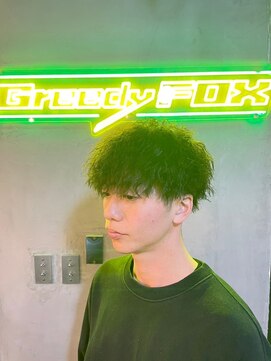 グリーディーフォックス 代々木(Greedy FOX) 波巻き/ハイライト/マッシュパーマ/ウルフ[シェービング]