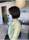 ぱつっとボブ