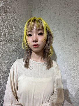 リアン(Lien) イエロー×ベージュ