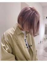 ツナグ(tsunagu) ラベンダーグレージュなボブ