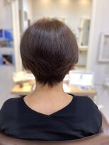 リベーヌプラス 大人ショートボブ丸みショートカットマッシュショート前髪あり