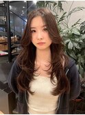 ◎韓国ヘアー顔周りレイヤーおくれ毛前髪新潟長岡宮関