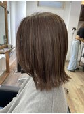 白髪ぼかし/イメチェンヘアスタイル/前髪カタログ/ミディアム