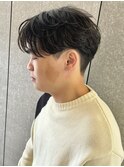 センターパートニュアンスパーマフェザーパーマフェザーショート