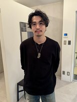 アンフェインド02(UNFEIGNED 02)&nbsp;MEN’S HAIR/サーフカール/刈り上げセンターパート/伏見/栄